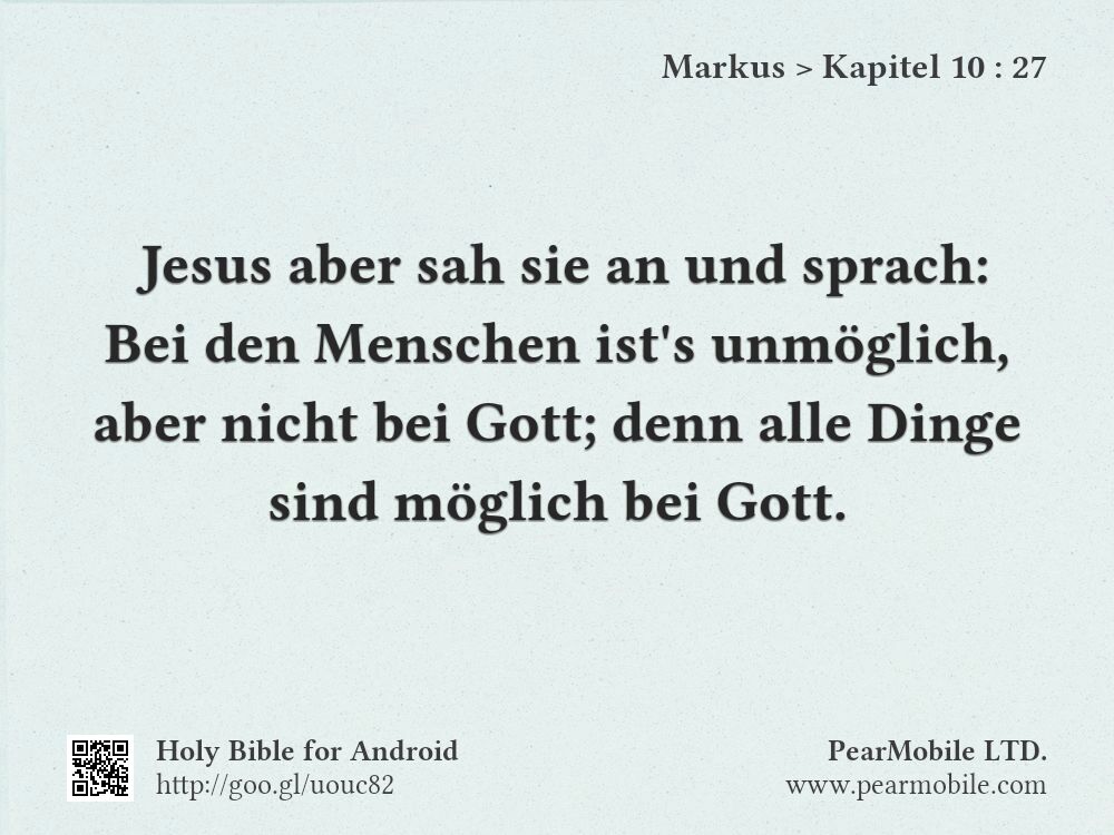Markus, Kapitel 10:27
